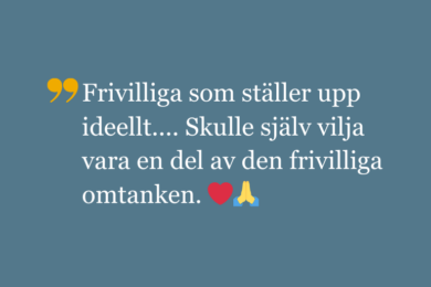 Bli volontär hos oss!